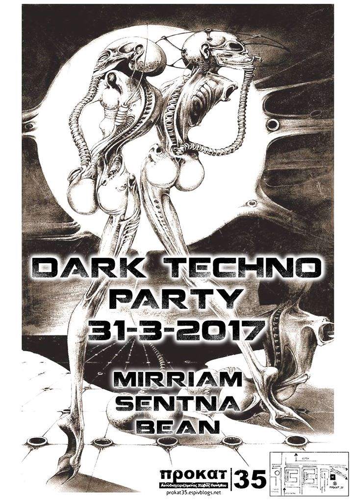 Dark Techno Party - フライヤー表