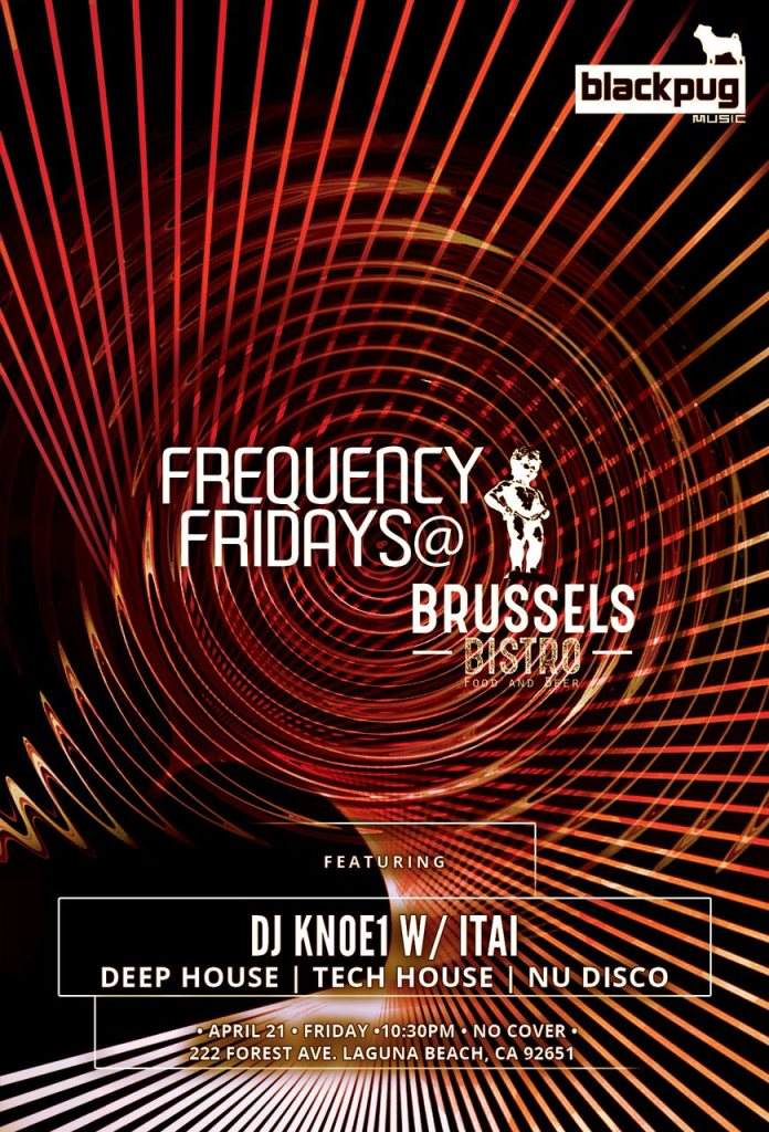 Frequency Fridays with KNOE1, Jamey Madrid and Itai (sax) at Brussels - Página frontal