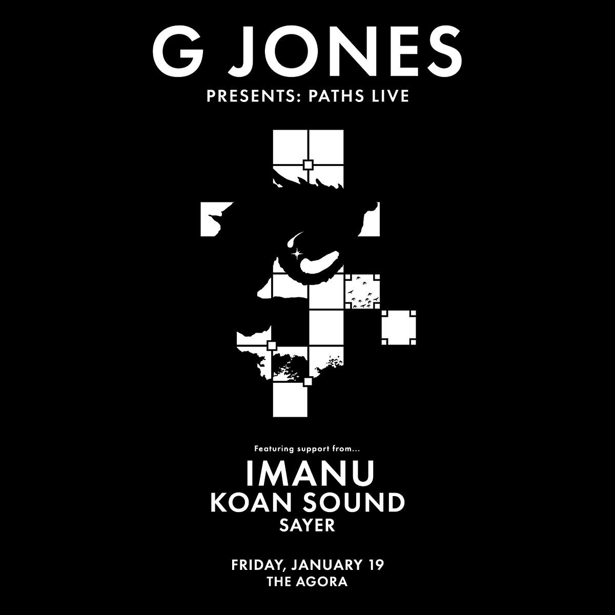 G Jones with Imanu, KOAN Sound, Sayer - Página frontal