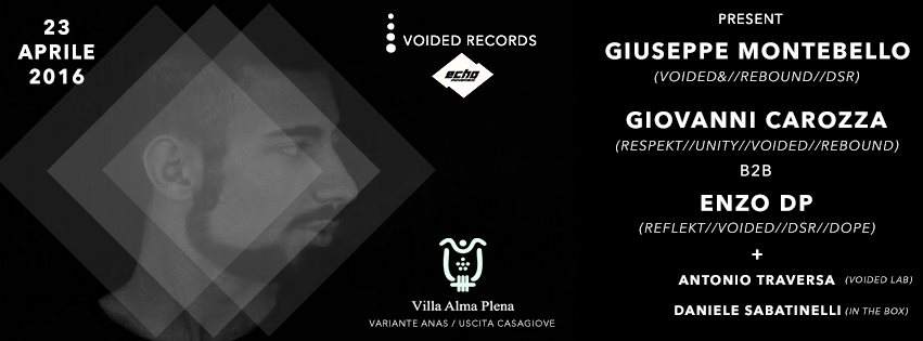Voided Records Feat. Echomovement present: Giuseppe Montebello - フライヤー表