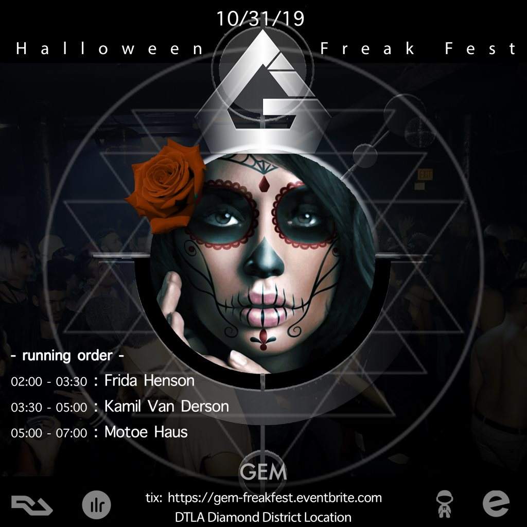 GEM - Halloween Freak Fest - フライヤー裏