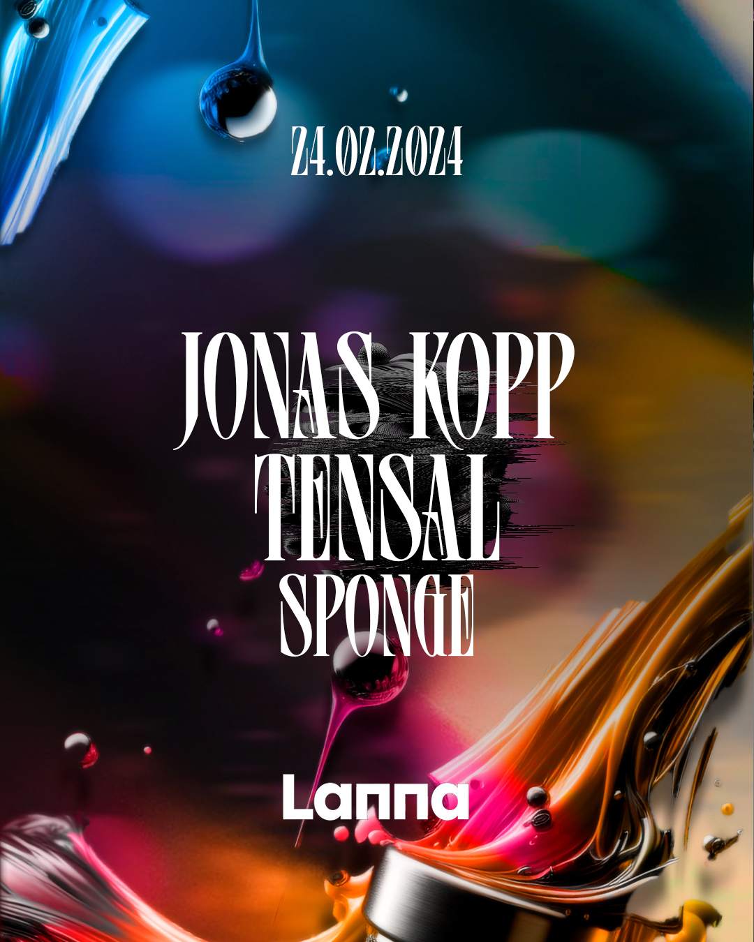 Lanna Club presenta Jonas Kopp, Tensal, Sponge - フライヤー表