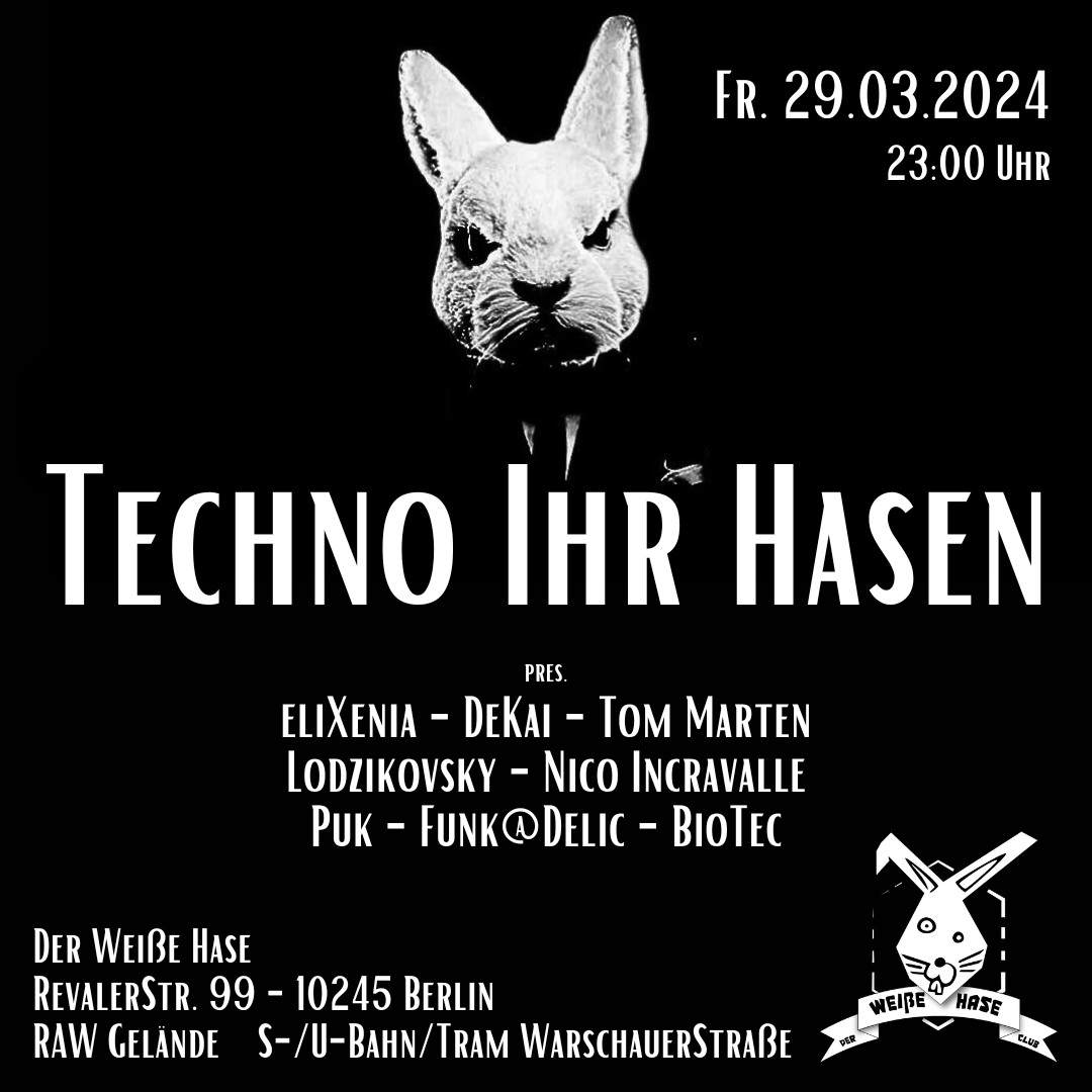 Techno Ihr Hasen / DarkTechno-Industrial - フライヤー表