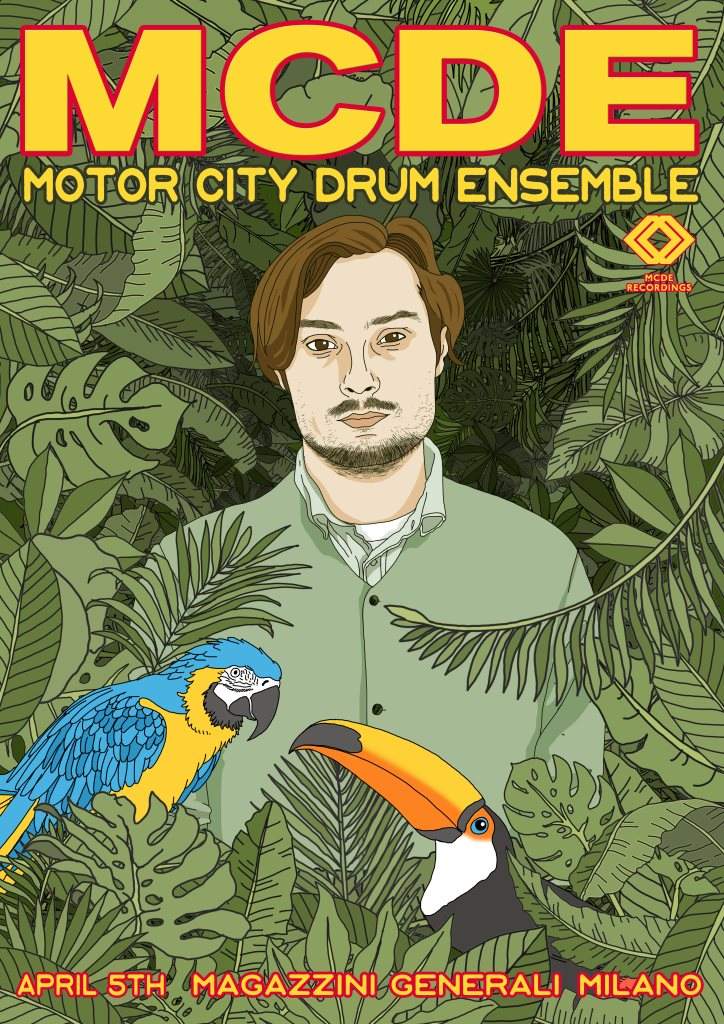 Motor City Drum Ensemble - Milano - フライヤー表