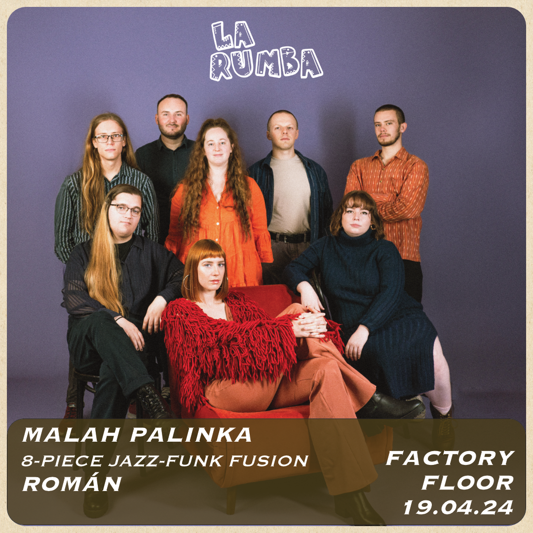 La Rumba: Malah Palinka (8-piece jazz funk fusion) - Página frontal