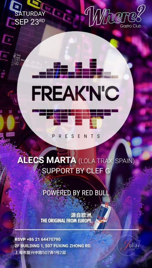 Freak'n'c presents: Alecs Marta - Página frontal