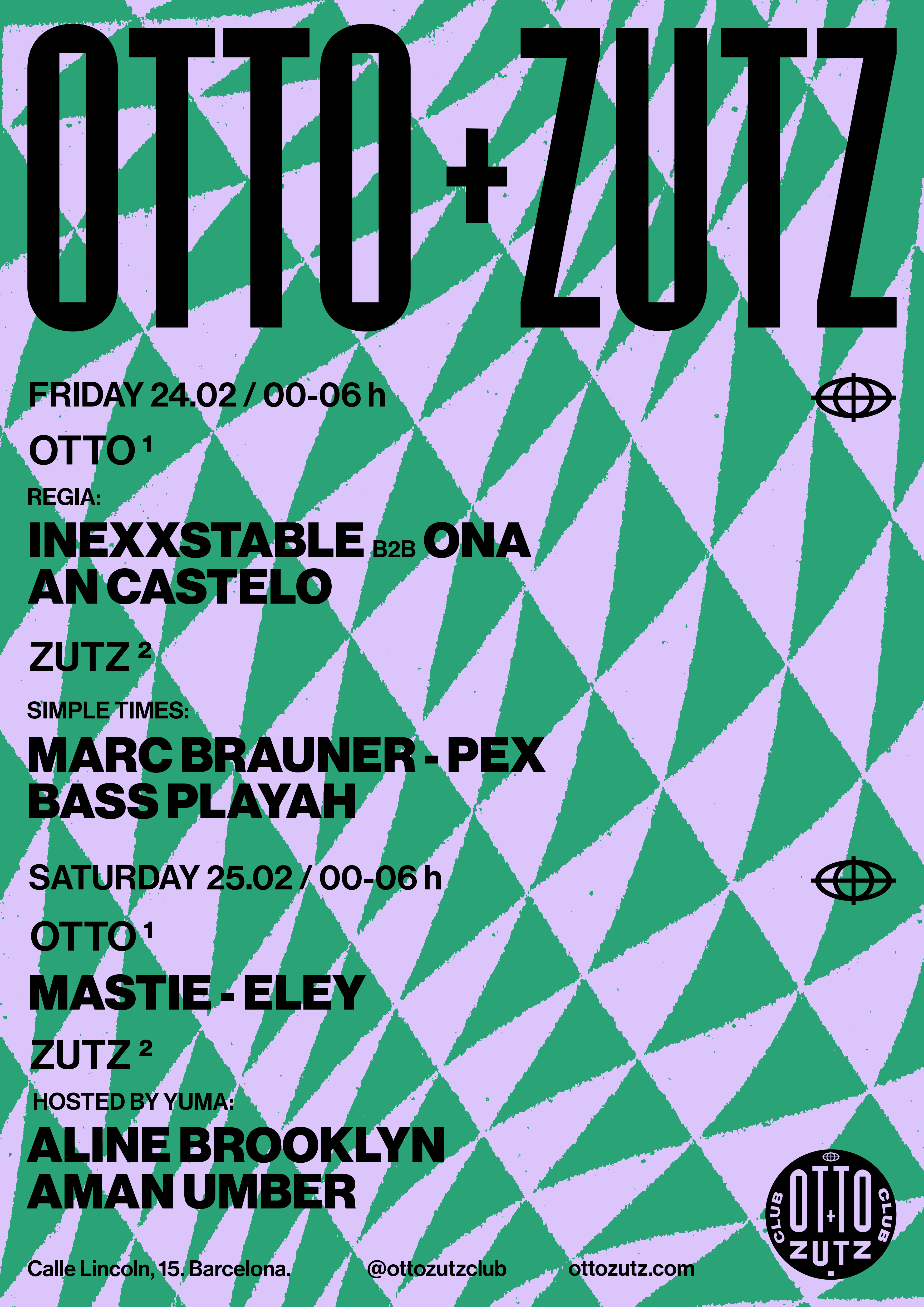 LOUD-CONTACT pres FRANCESCO DEL GARDA b2b QUEST b2b CHRISTIAN AB, INPUT  High Fidelity Dance Club, Barcelona, December 2 to December 3