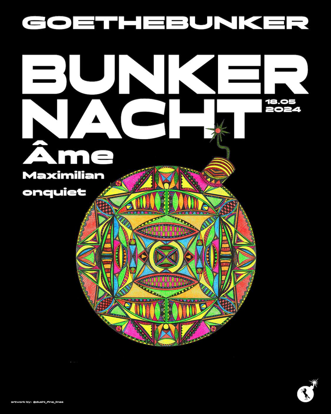 Bunkernacht with Âme, Maximilian & Onquiet - フライヤー表