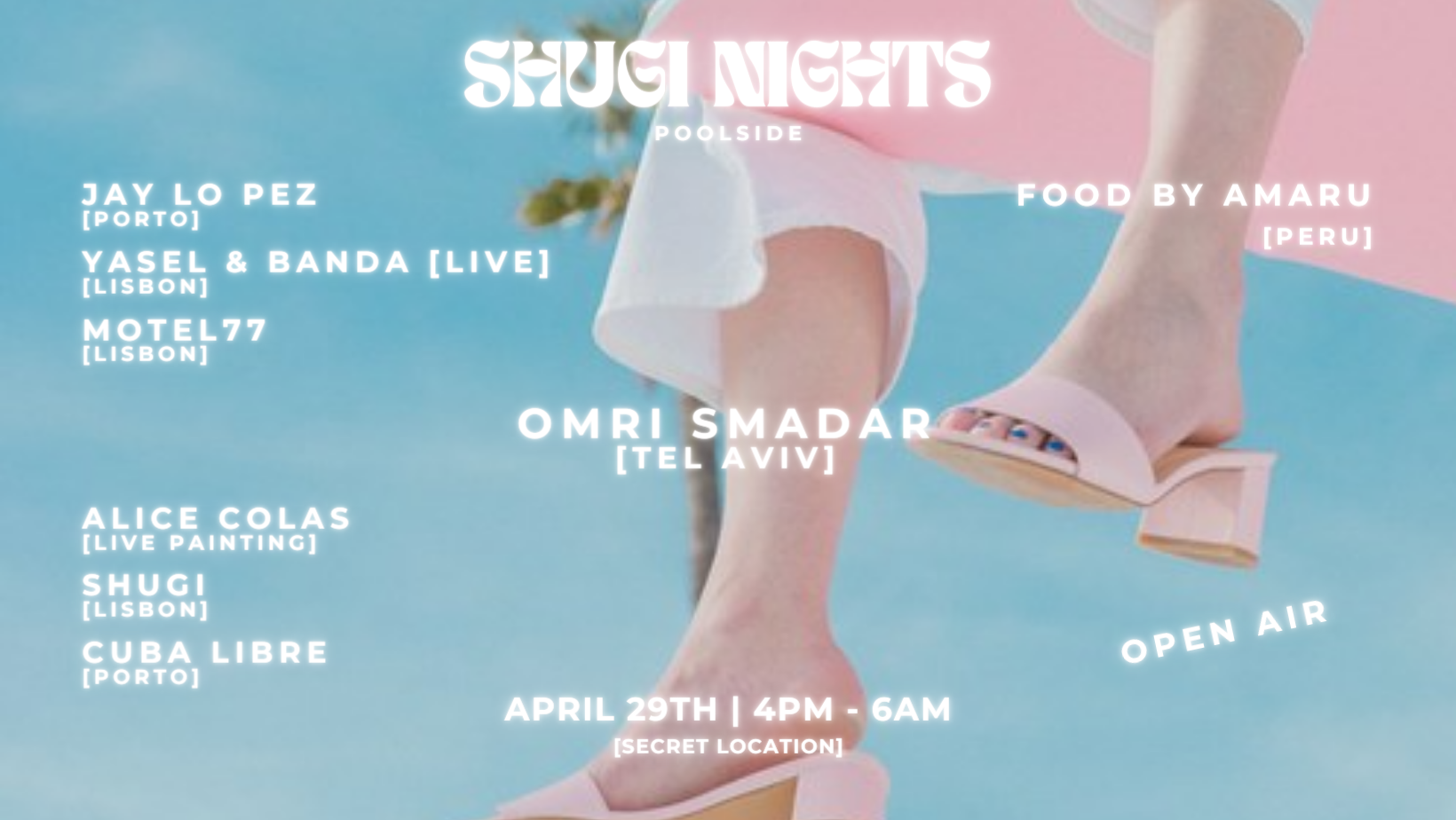 SHUGI NIGHTS - Omri Smadar, Motel77, Cuba Libre - Página frontal