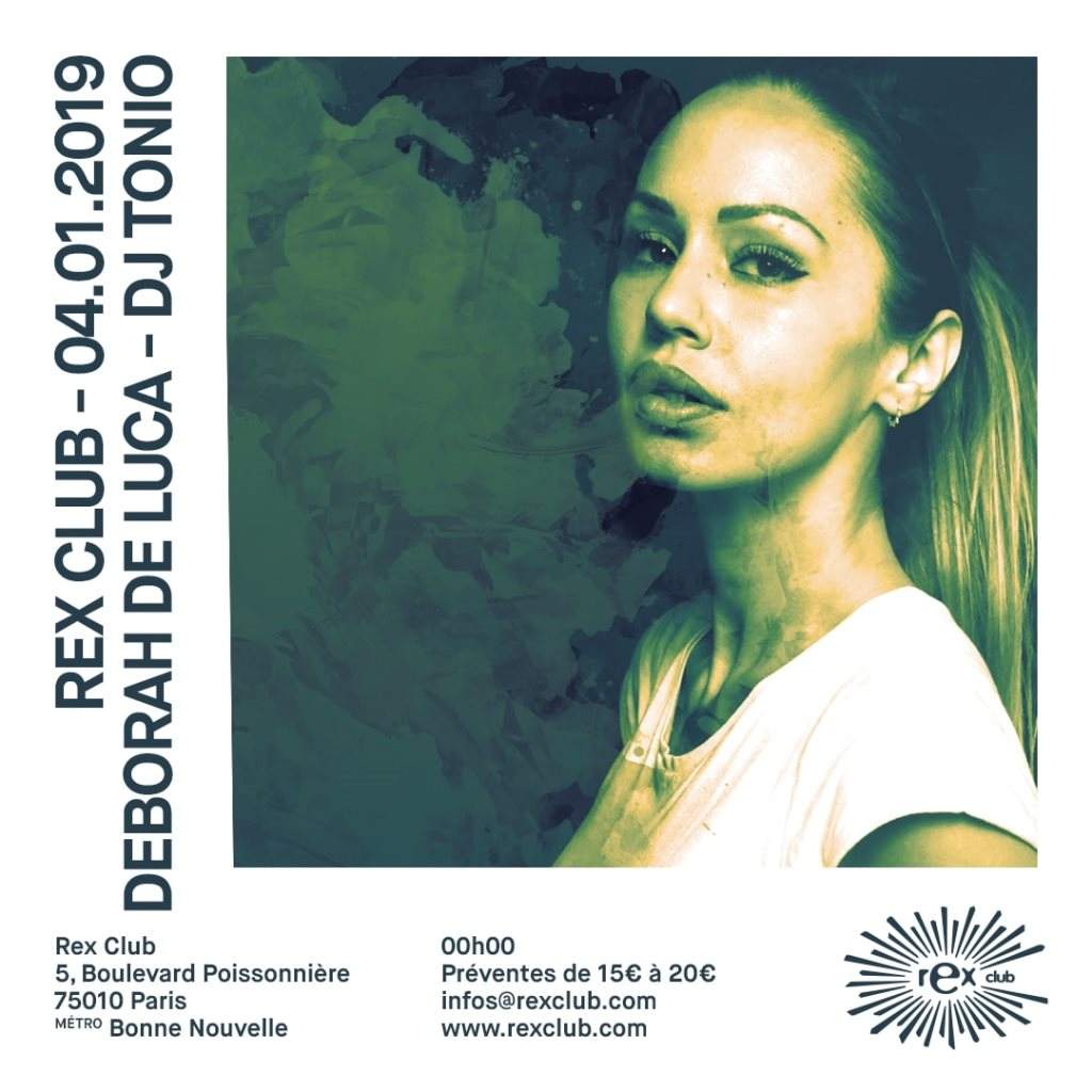 Rex Club presente: Deborah De Luca, DJ Tonio - Página frontal