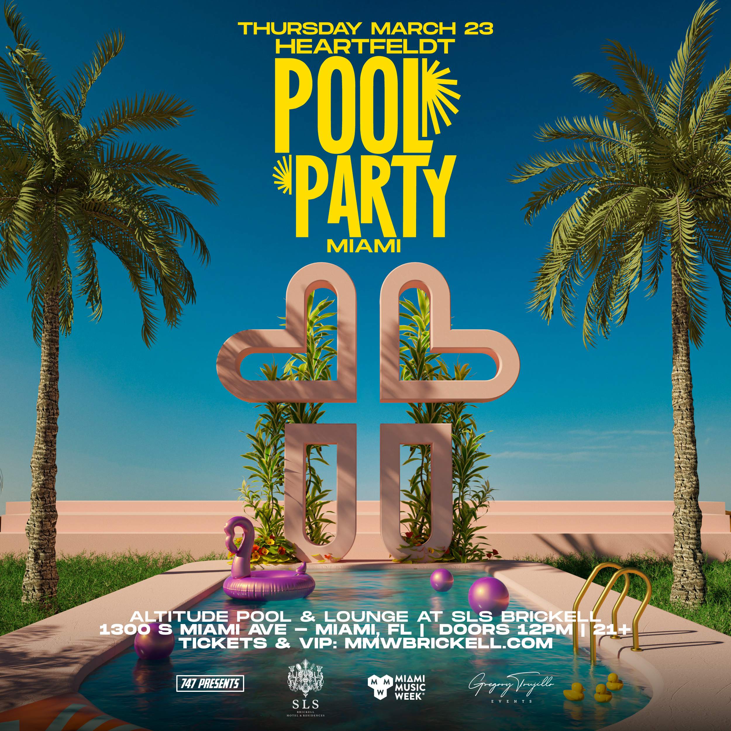 Best Pool Parties in Miami - SLS pool party