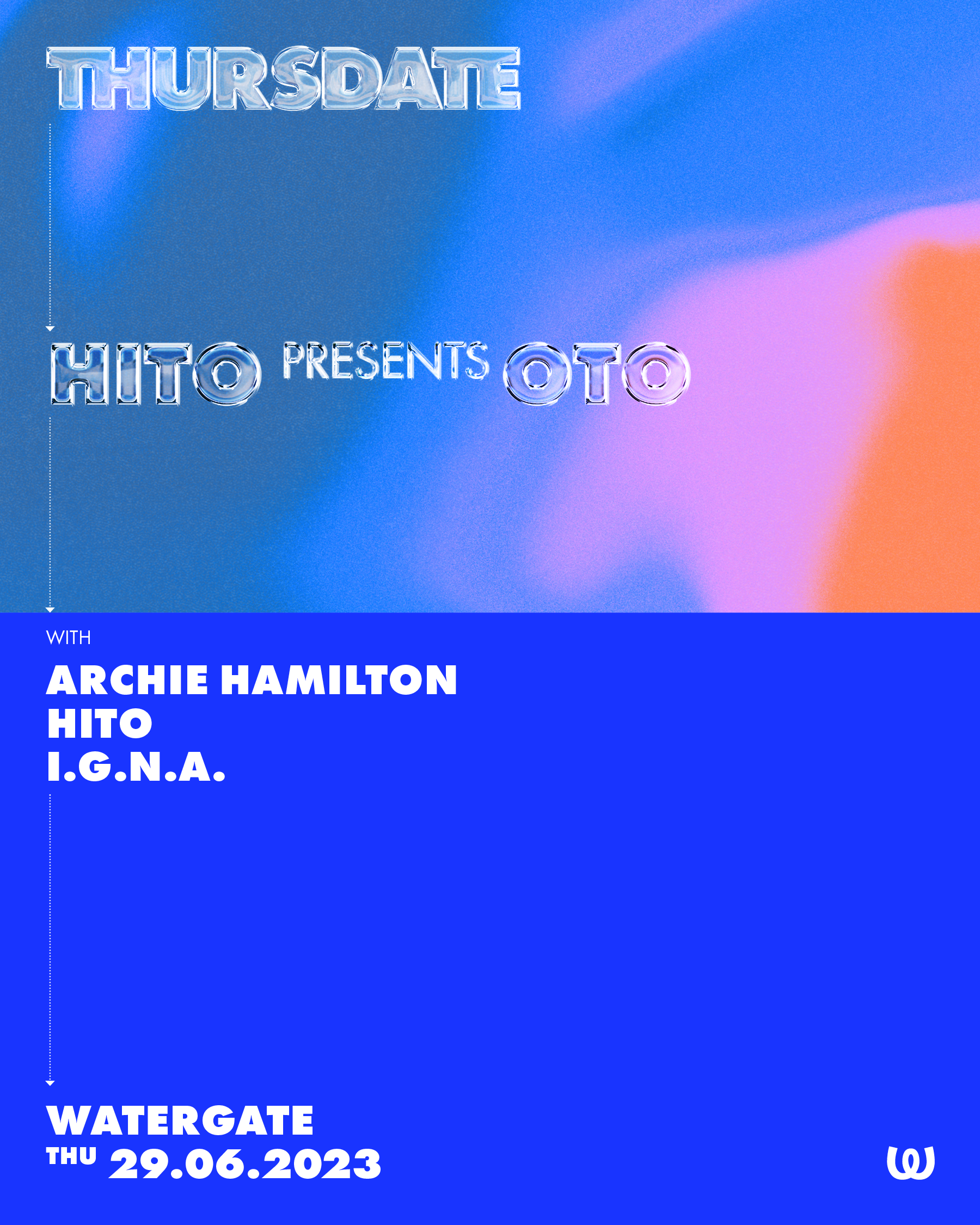 Thursdate: Hito pres. OTO with Archie Hamilton, Hito, I.G.N.A - フライヤー裏