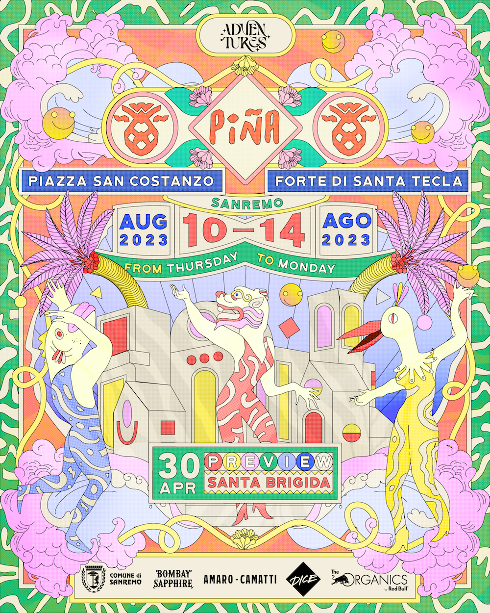 Piña Festival 2023 - フライヤー表