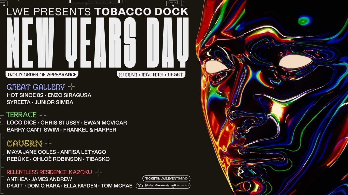 LWE presents Tobacco Dock NYD at Tobacco Dock, London