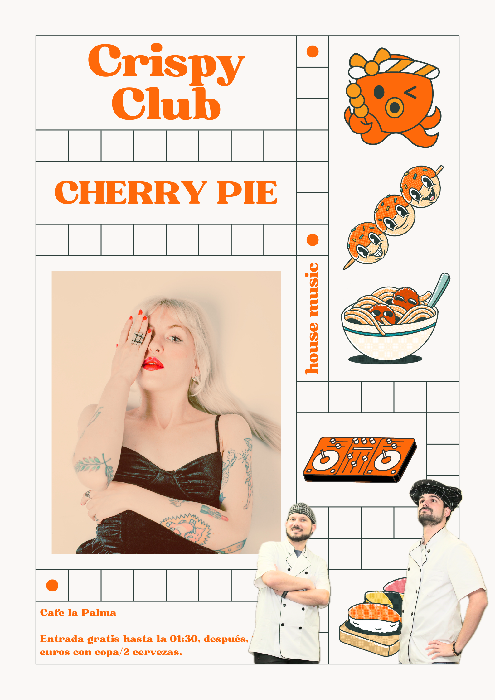 Crispy Club: Cherry Pie - フライヤー表