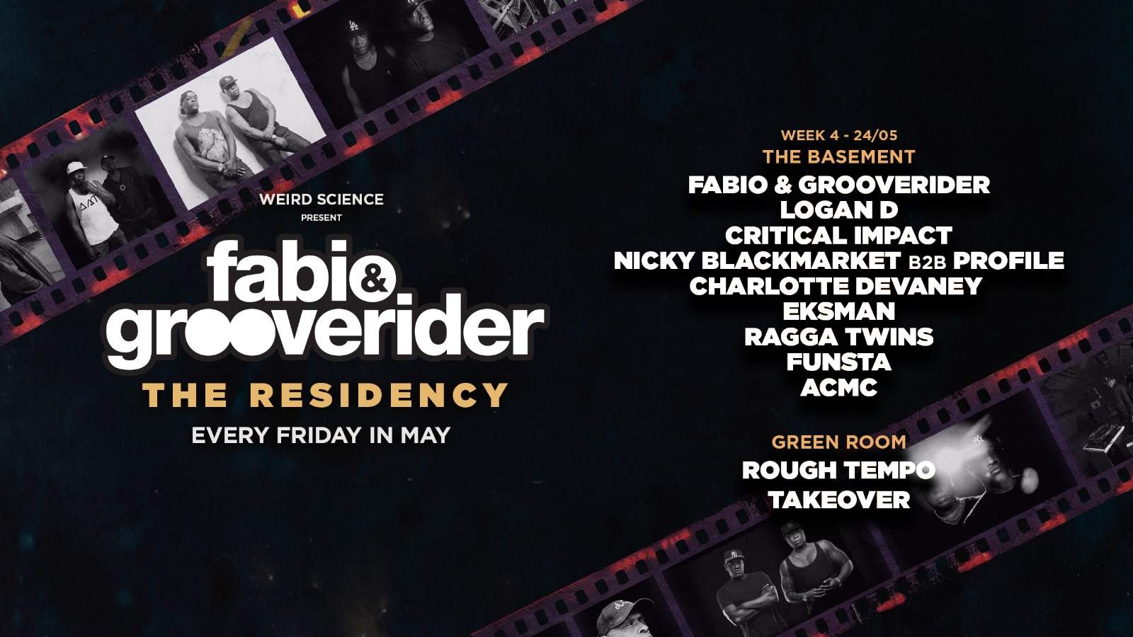 Fabio & Grooverider : The Residency (Week 4) - フライヤー表