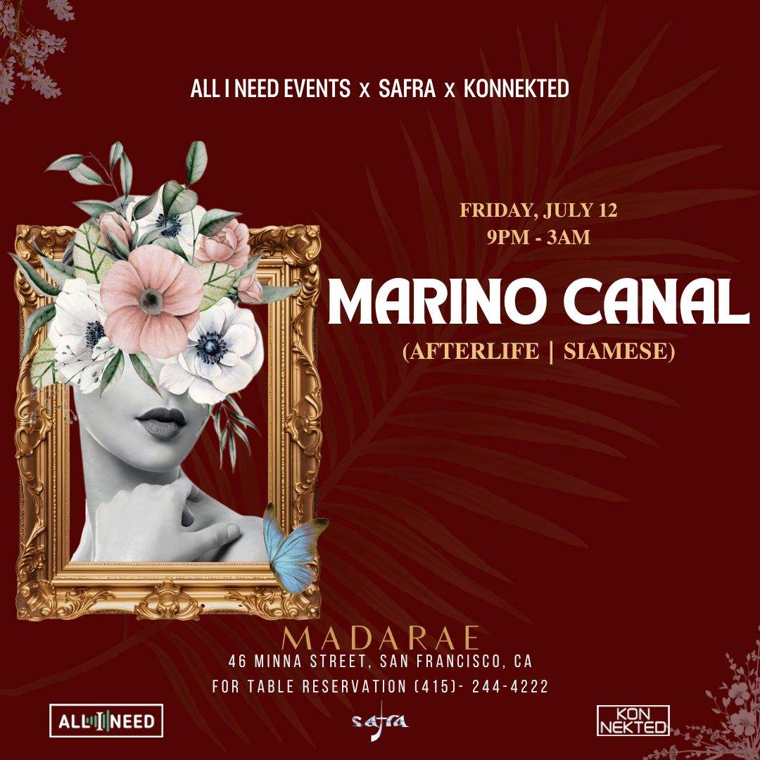 Marino Canal (AFTERLIFE & SIAMESE) at Madarae - フライヤー表