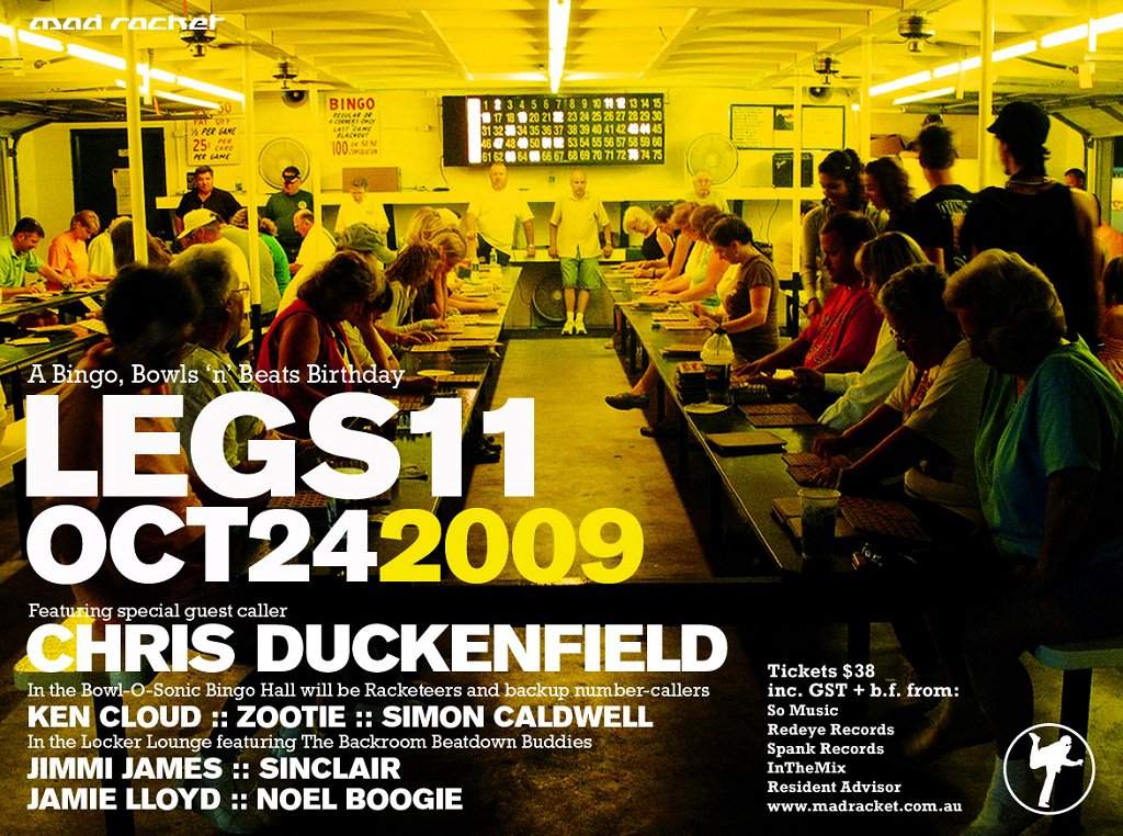 Mad Racket 11th Birthday feat Chris Duckenfield - Página frontal