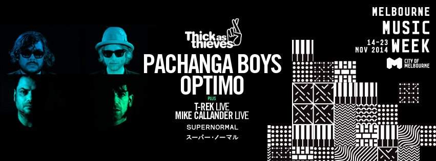 Melbourne Music Week 2014: Pachanga Boys & Optimo - Página frontal