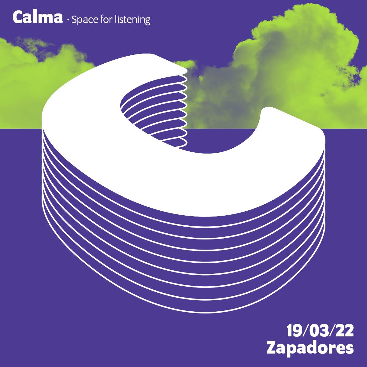 CALMA - Space for listening - フライヤー裏