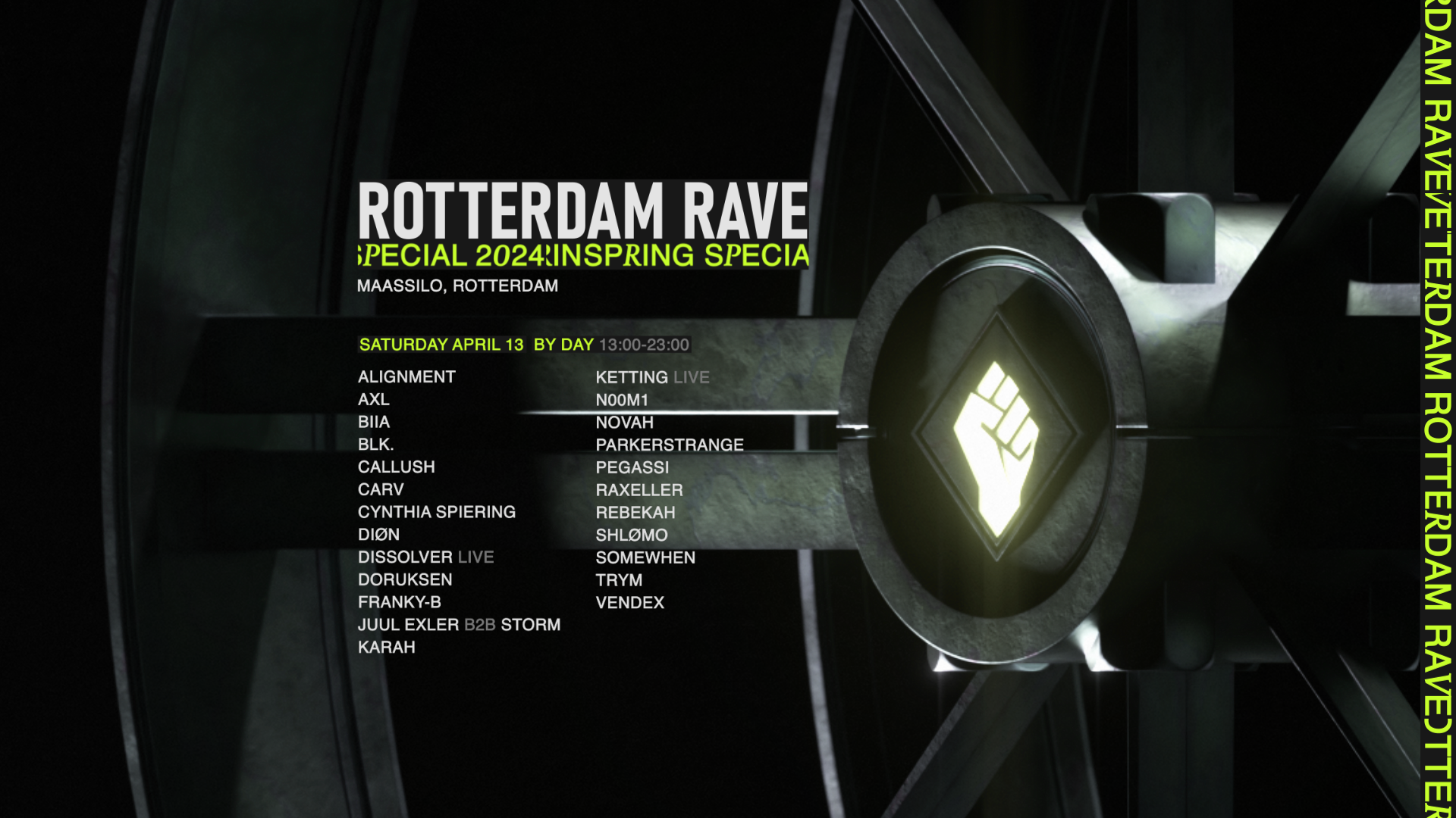 Rotterdam Rave 'Spring Special' 2024 - フライヤー表