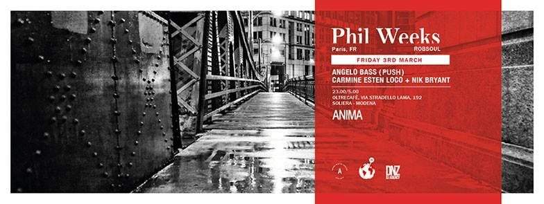 Anima with Phil Weeks - フライヤー表