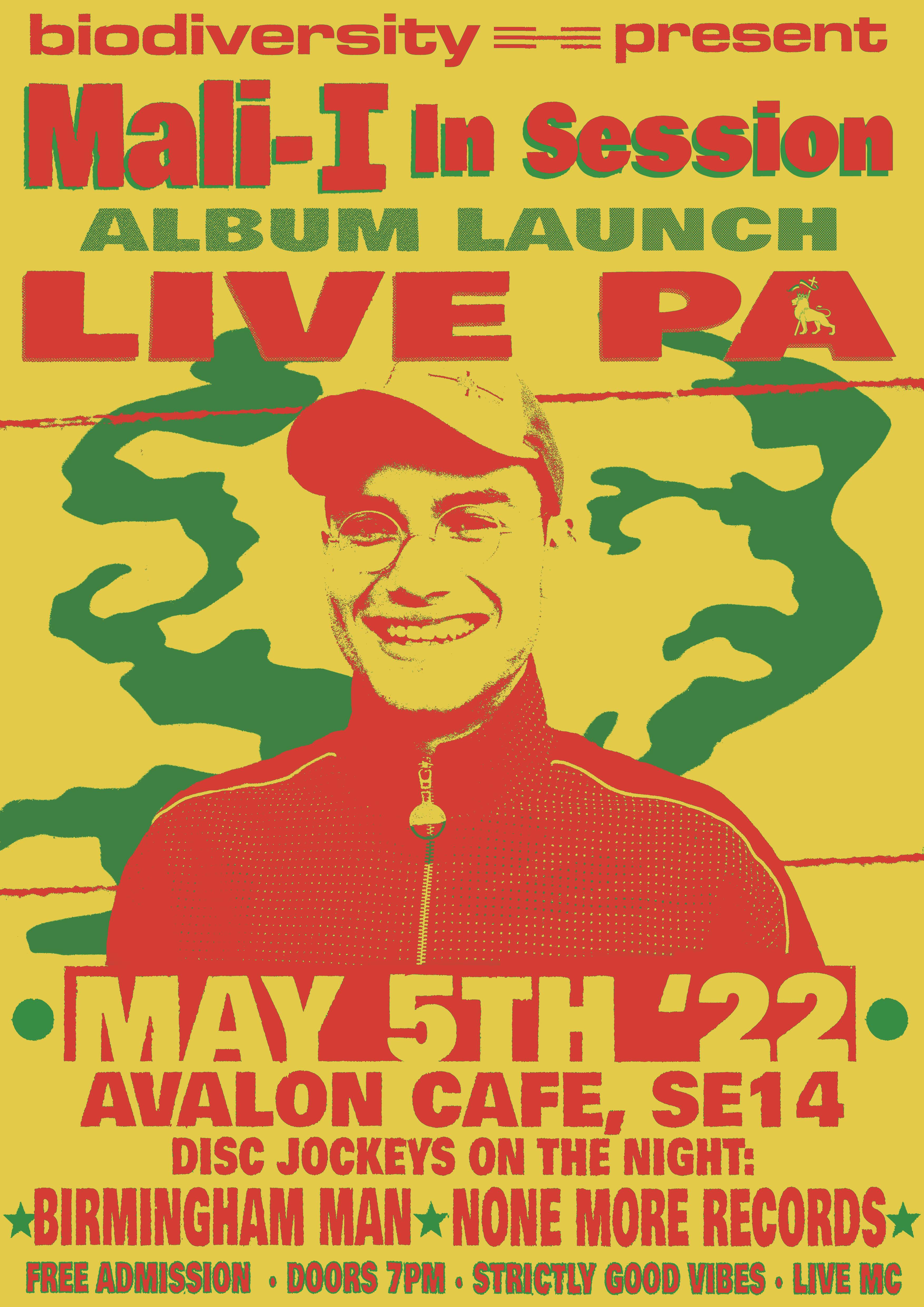 Mali-I 'In Session' Album Launch LIVE PA at Avalon Cafe Bermondsey, London