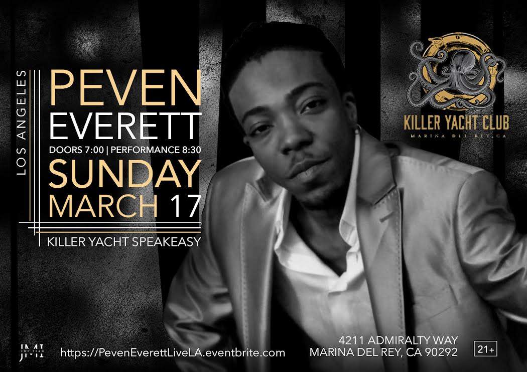 Peven Everett LIVE AT KILLER YACHT CLUB SPEAKEASY. -'(UPDATE - SOLD OUT!) - フライヤー表