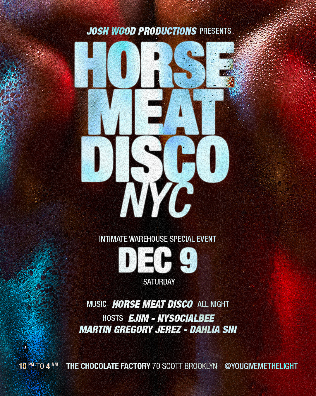 Horse Meat Disco NEW YORK - DECEMBER 09 at The Chocolate Factory, New ...