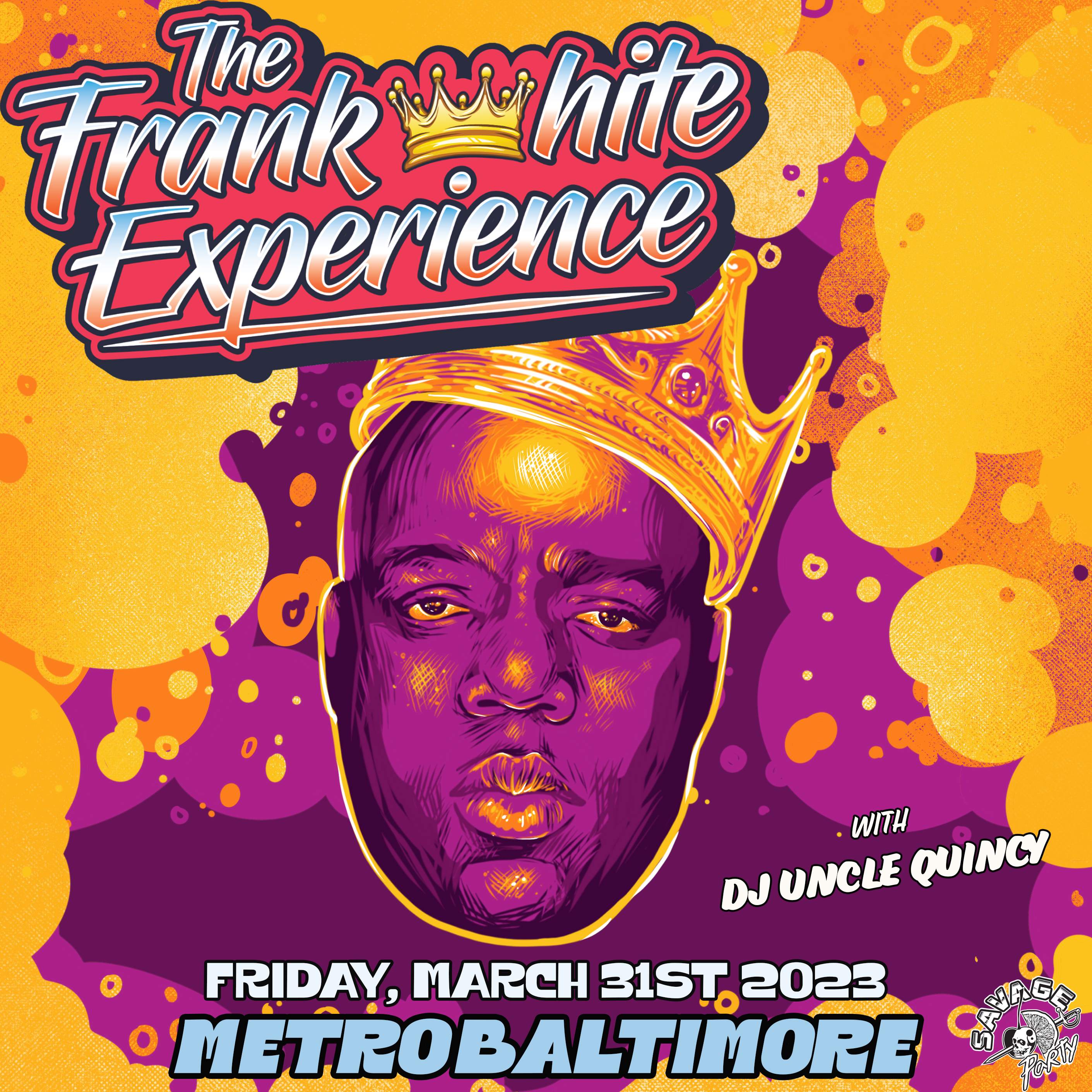 THE FRANK WHITE EXPERIENCE - Official Biggie Smalls Tribute Band, with DJ Uncle Quincy - Página frontal