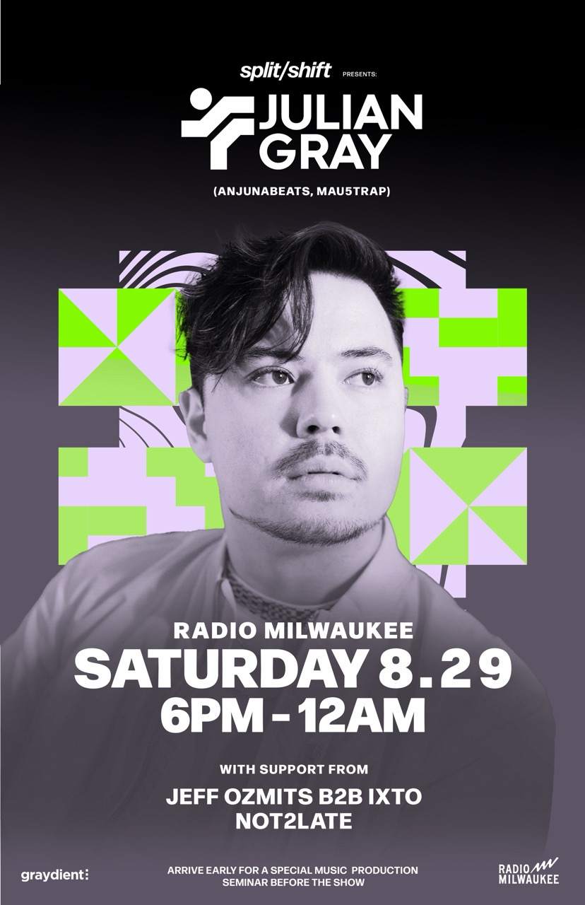 split/shift presents: Julian Gray at Radio Milwaukee, Milwaukee