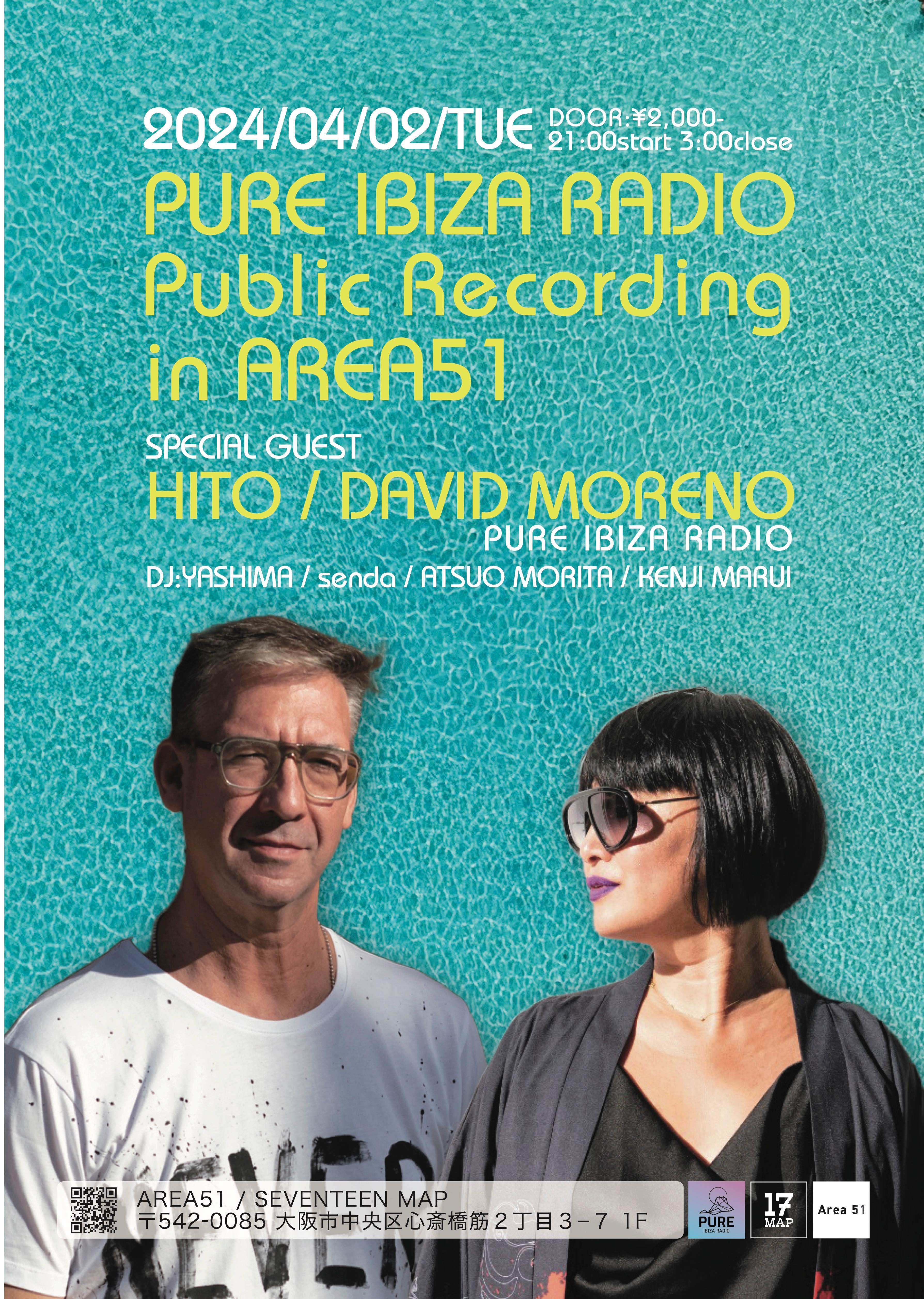 PURE IBIZA RADIO Public Recording in AREA51 - Página trasera