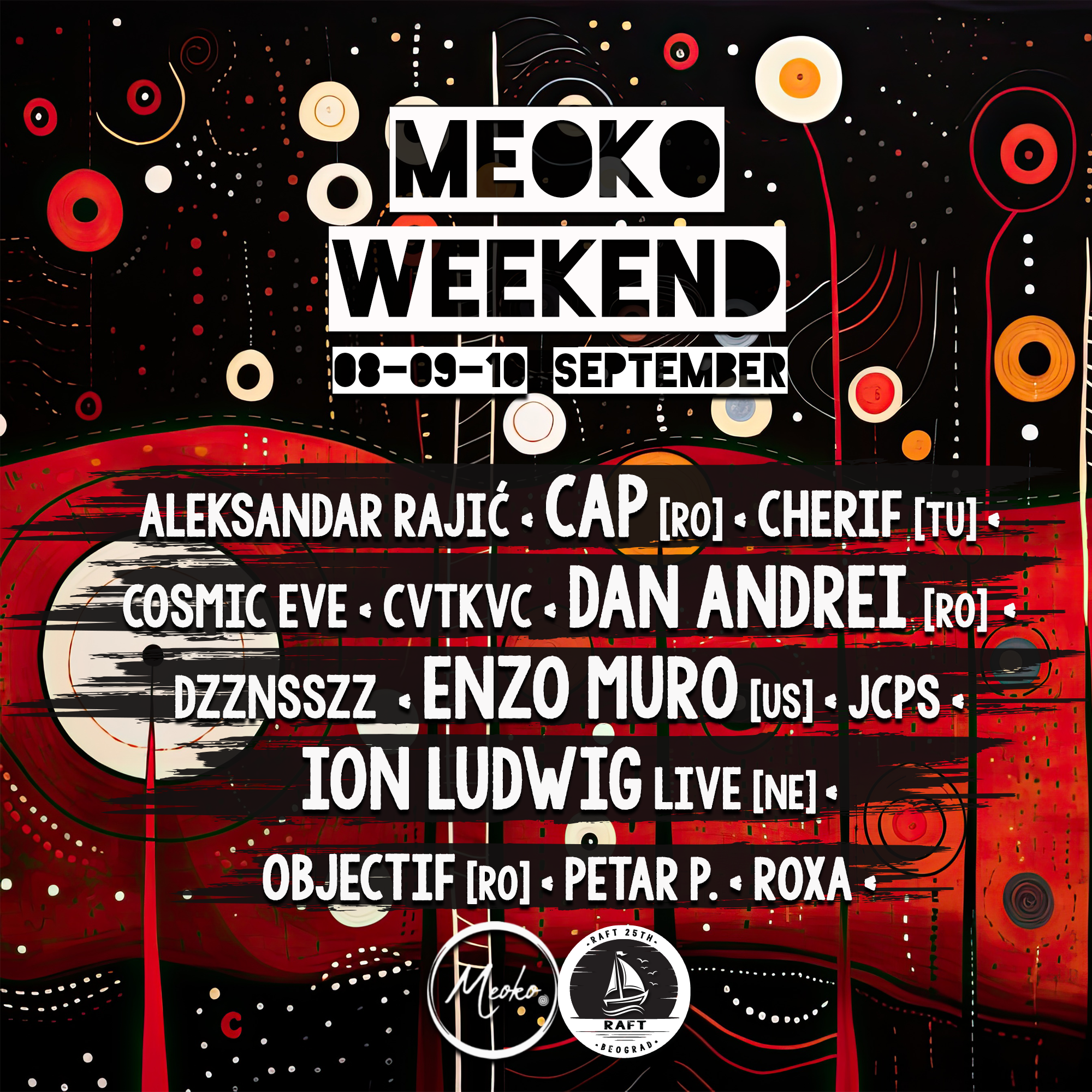RAFT 25TH presents: Meoko Weekend - Página frontal
