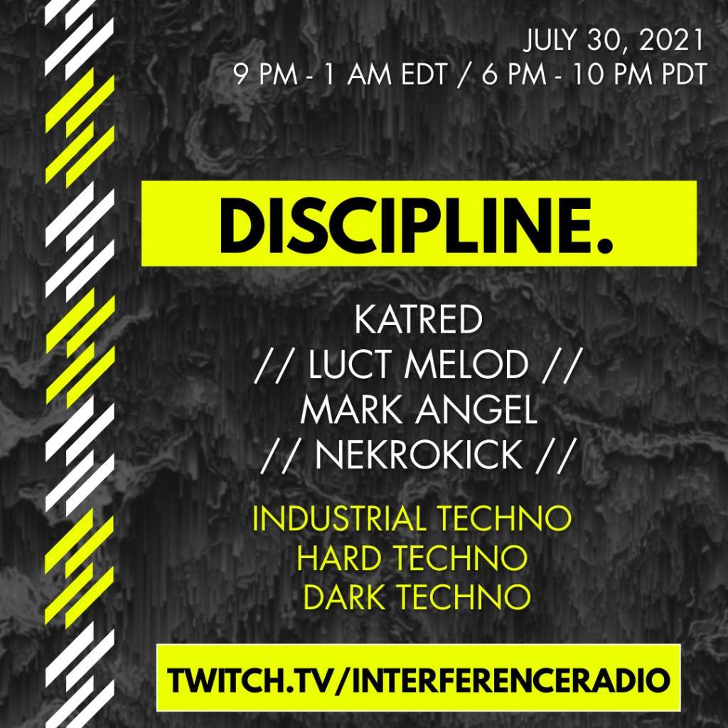 Discipline. [Katred, Mark Angel, Luct Melod, Nekrokick] Industrial Techno/Darktechno/Hardtechno - Página frontal