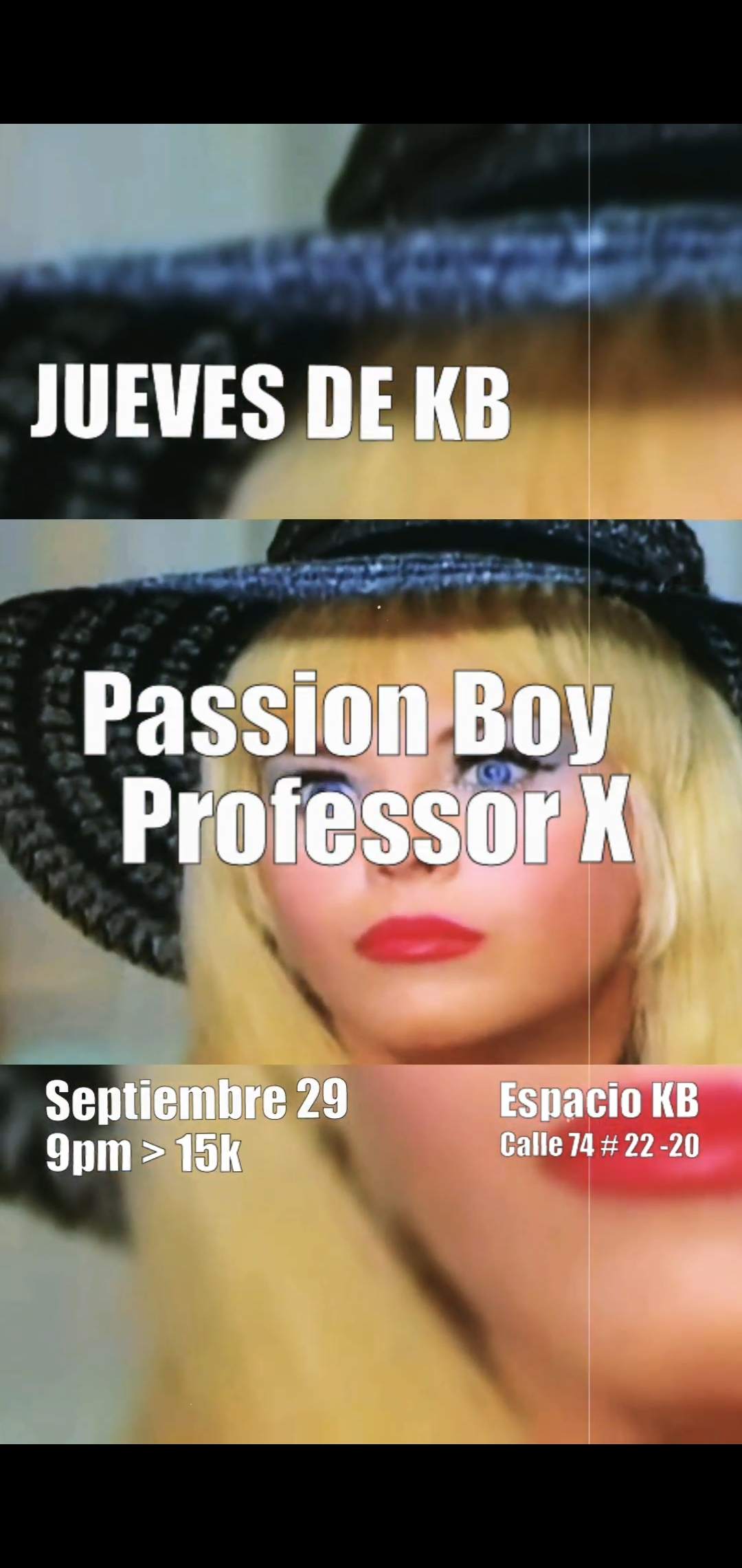 Jueves de KB con Passion Boy & Professor X - Página frontal