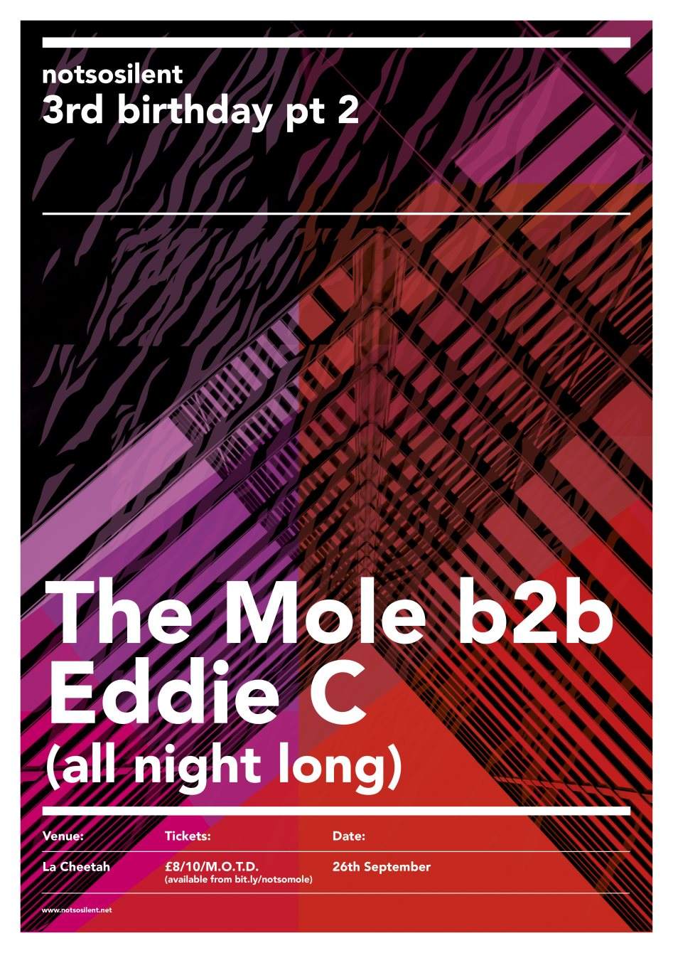 Notsosilent 3rd Birthday Part II with The Mole b2b Eddie C - Página frontal
