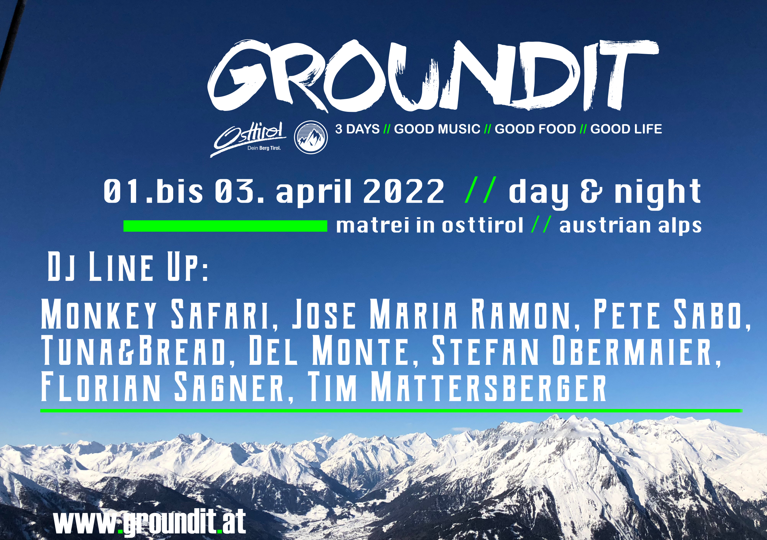 Groundit Festival 2022 - フライヤー表