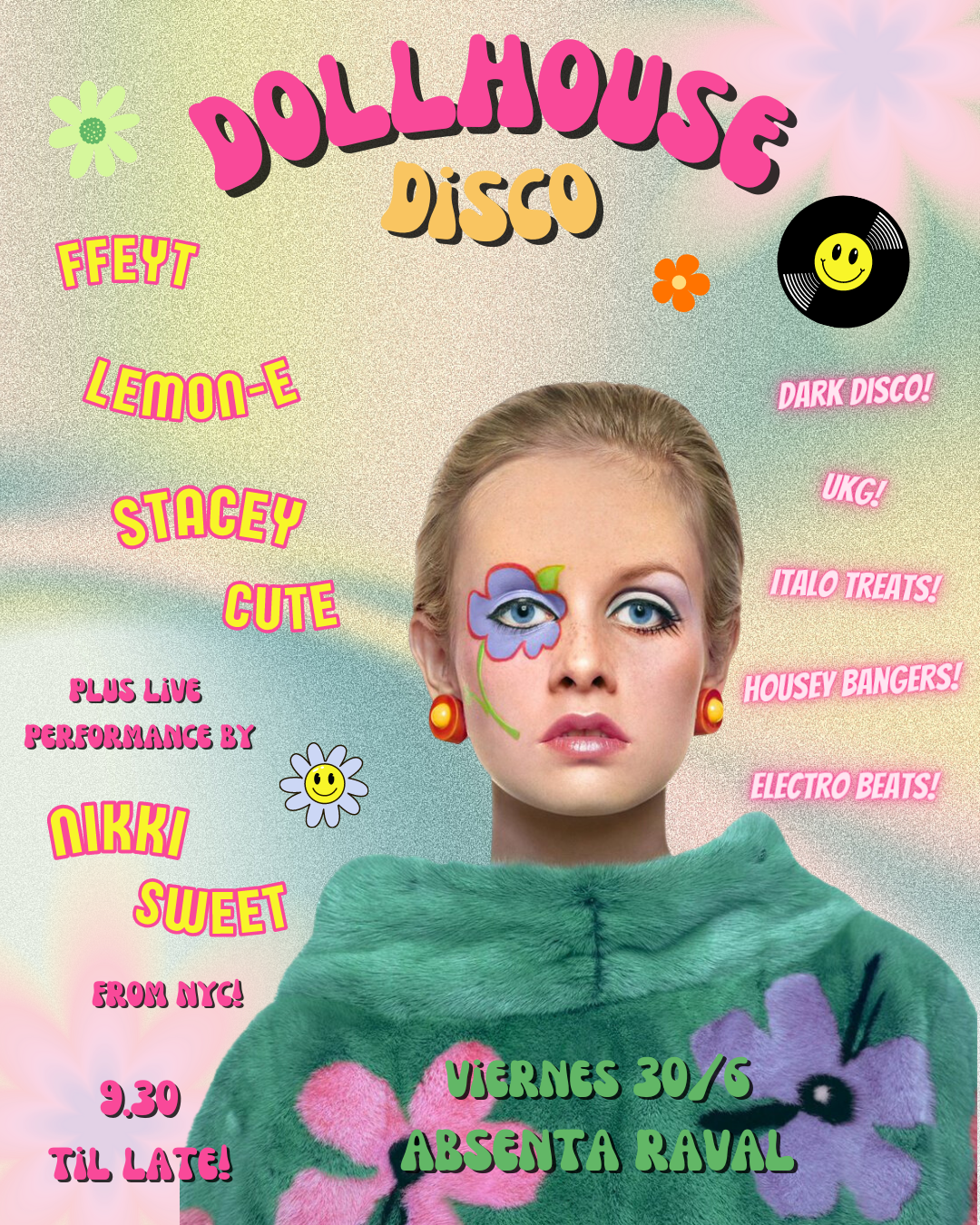 The Dollhouse Disco #2 - フライヤー表