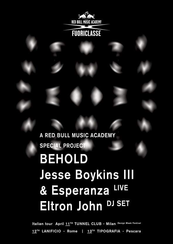 Beat up! & Rbma Fuoriclasse Pres. Behold (Jesse Boykins III + Esperanza) and Eltron John - フライヤー裏