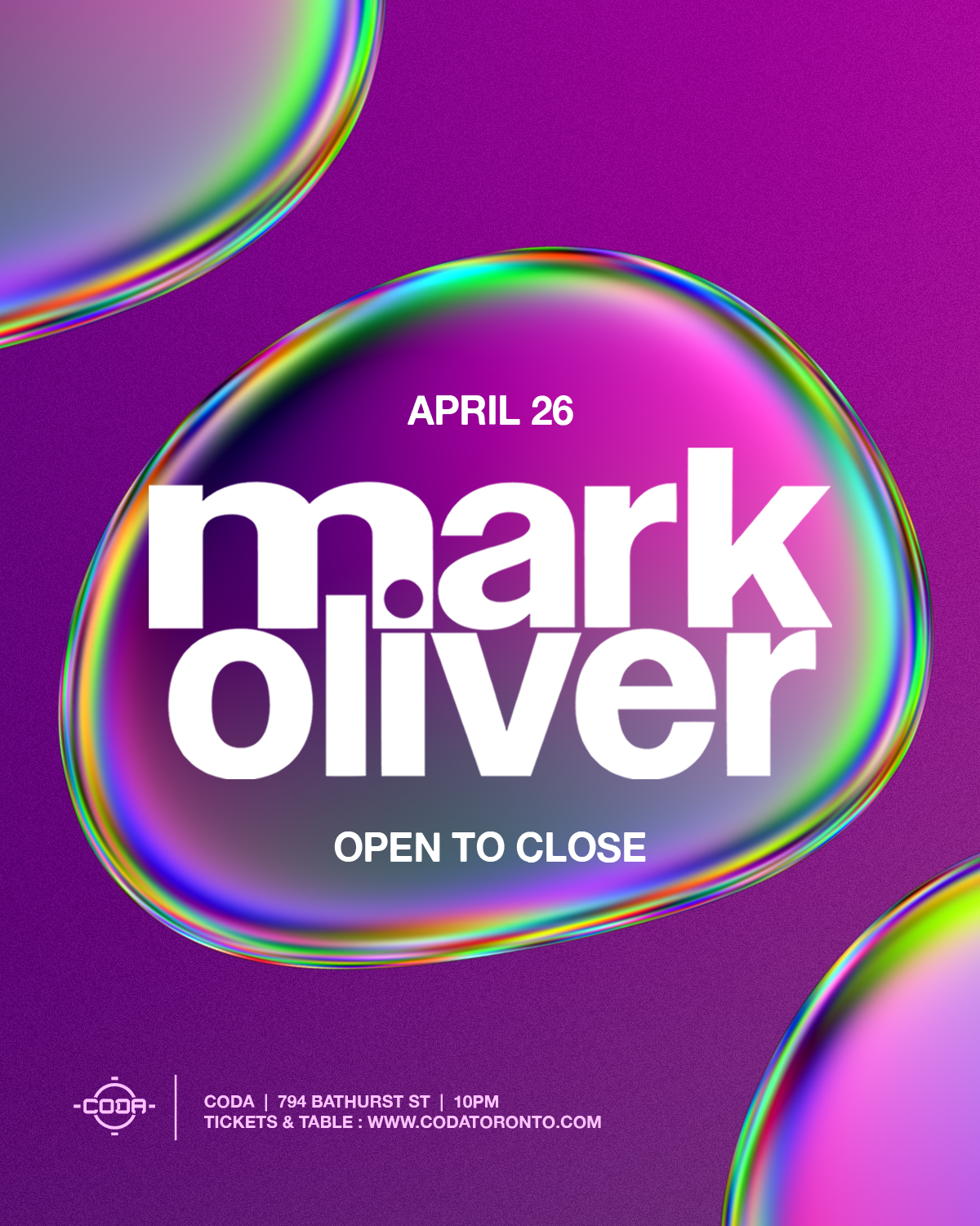 Mark Oliver - Open To Close - Página trasera