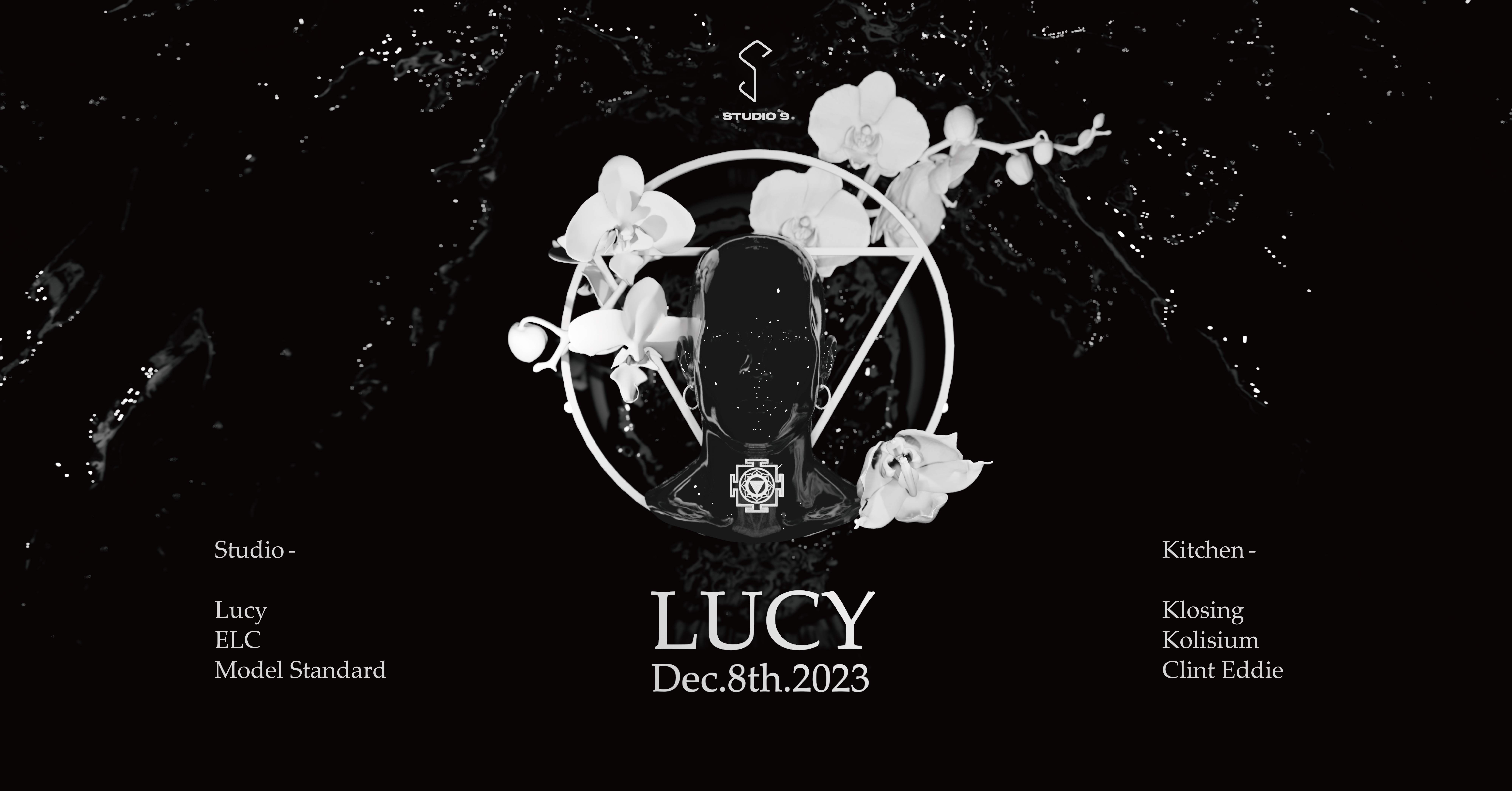 Lucy (Stroboscopic Artefacts, IT) - Studio 9 - フライヤー表