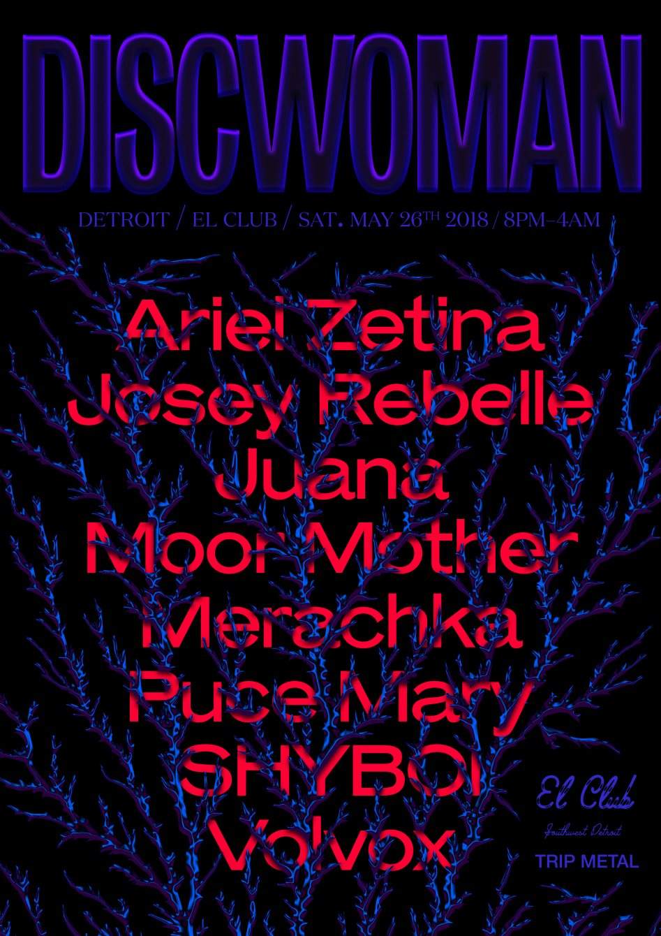 Discwoman Detroit - フライヤー表