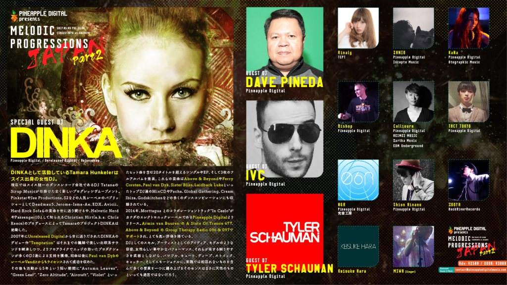 Pineapple Digital presents Melodic Progressions Japan Part 2 - Página trasera