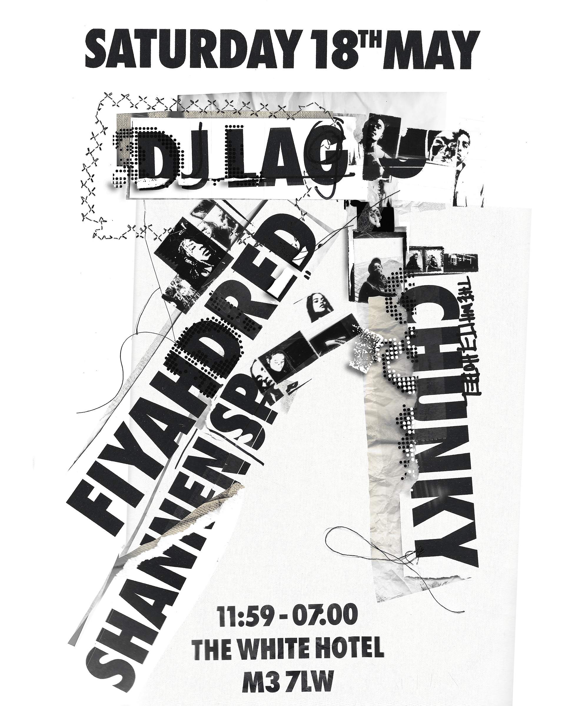 DJ LAG / Fiyahdred / Ms Dee / Chunky - フライヤー表