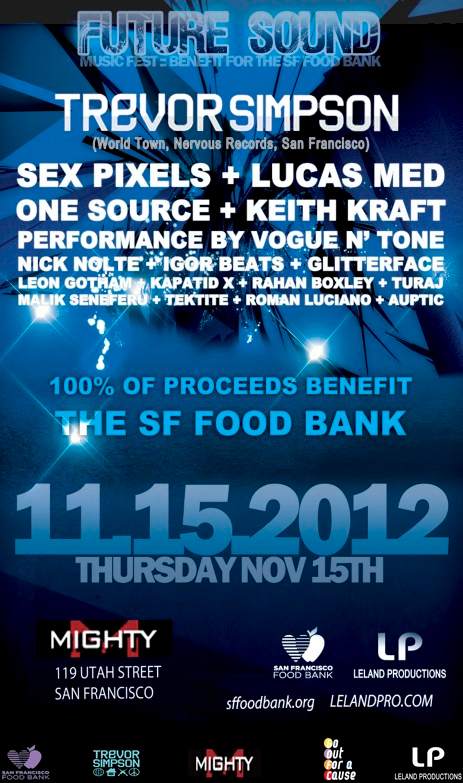 Future Sound Music Fest 2012: Benefit for the SF Food Bank - フライヤー表