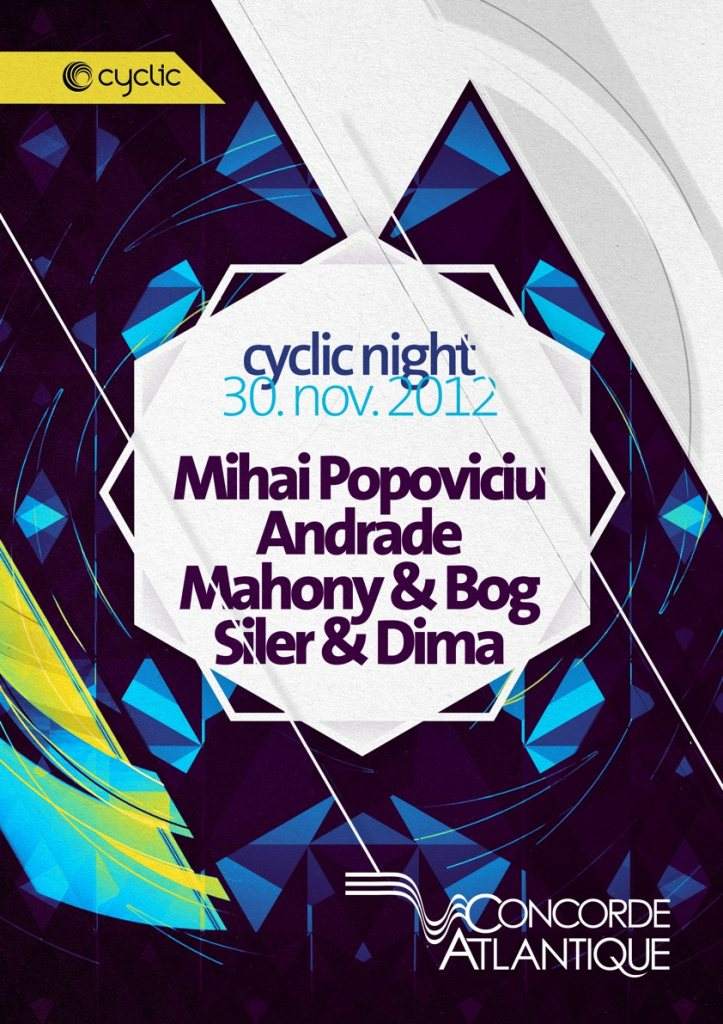 Cyclic Night: Mihai Popoviciu, Andrade, Siler & Dima, Mahony & Bog - Página frontal