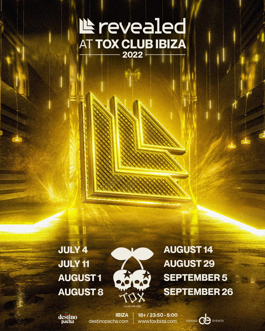 REVEALED PRESENTS at Tox Club, Destino