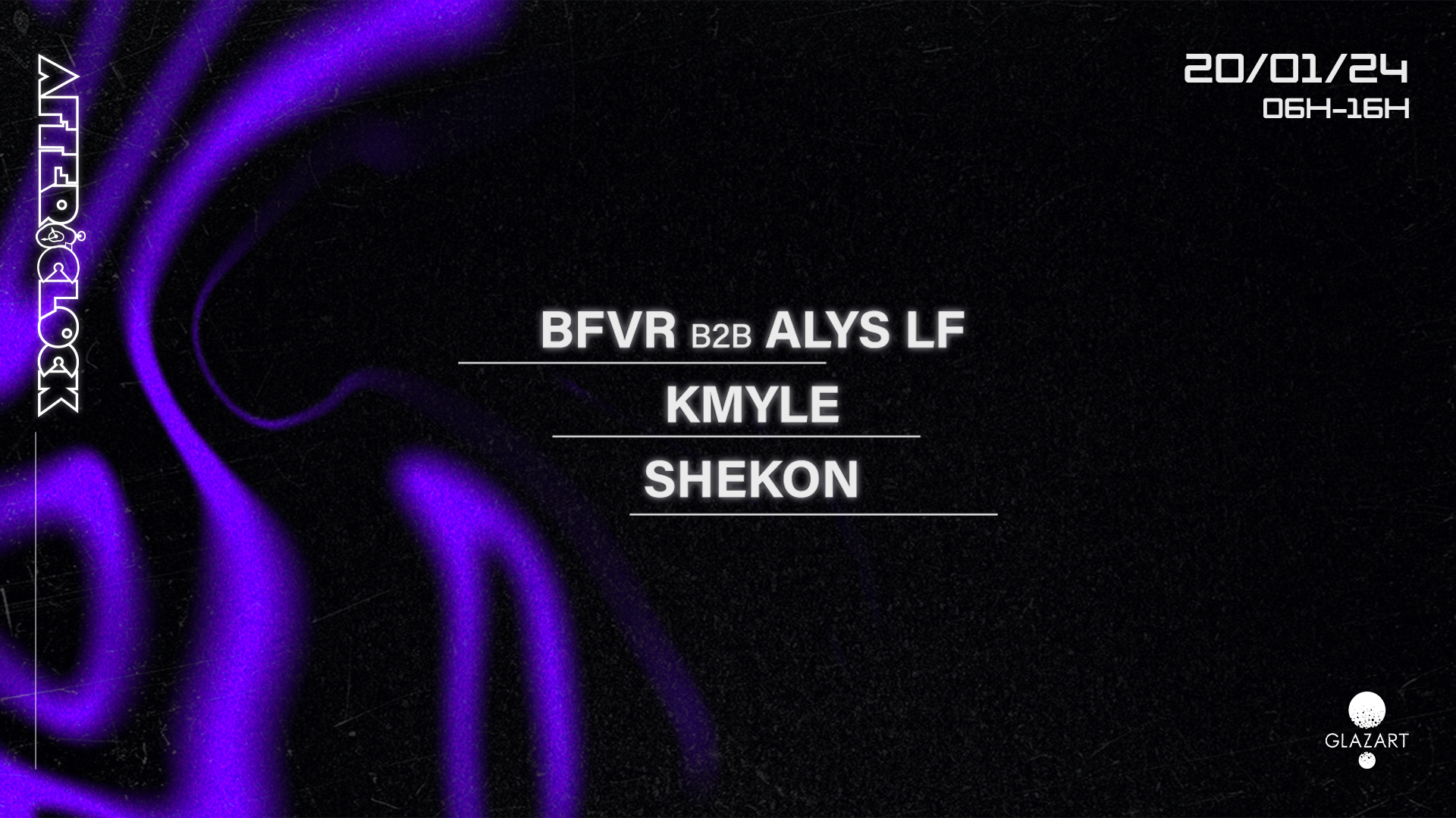 After O'Clock: BFVR B2B ALYS LF, Shekon & Kmyle - フライヤー表