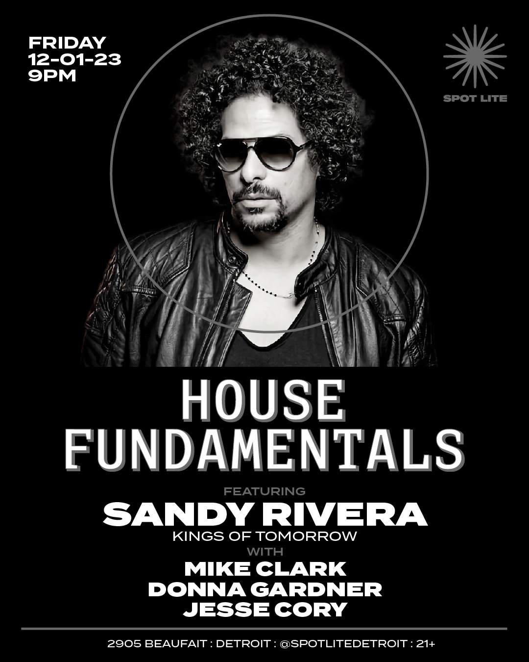 House Fundamentals feat Sandy Rivera with Mike Clark / Donna Gardner / Jesse Cory - フライヤー表
