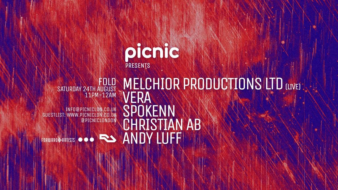 Picnic with Melchior Productions Ltd, Vera, Spokenn, Christian AB & Andy Luff - Página frontal